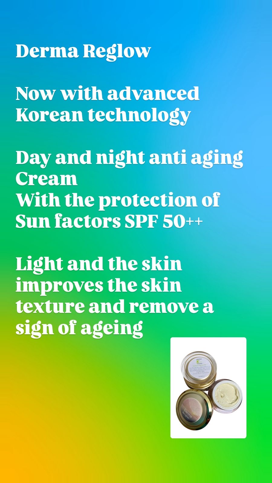 Derma reglow - (Advanced tan removal cream, best formula to remove old scars with advanced Korean technology)