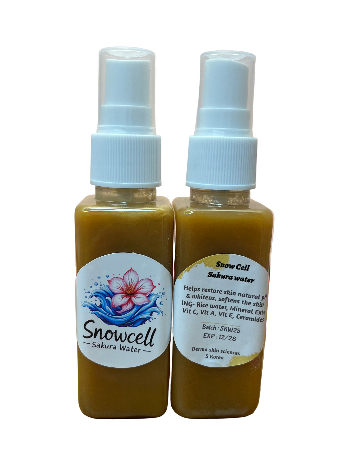 Snowcell Sakura water - Hydrating Toner Mist - Keeps you skin soft and fades dullness
