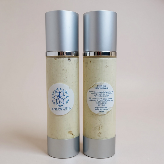 Snowcell Body whitening cream - Best solution for dark patches on hands and legs. Provides brightening and whitening effects
