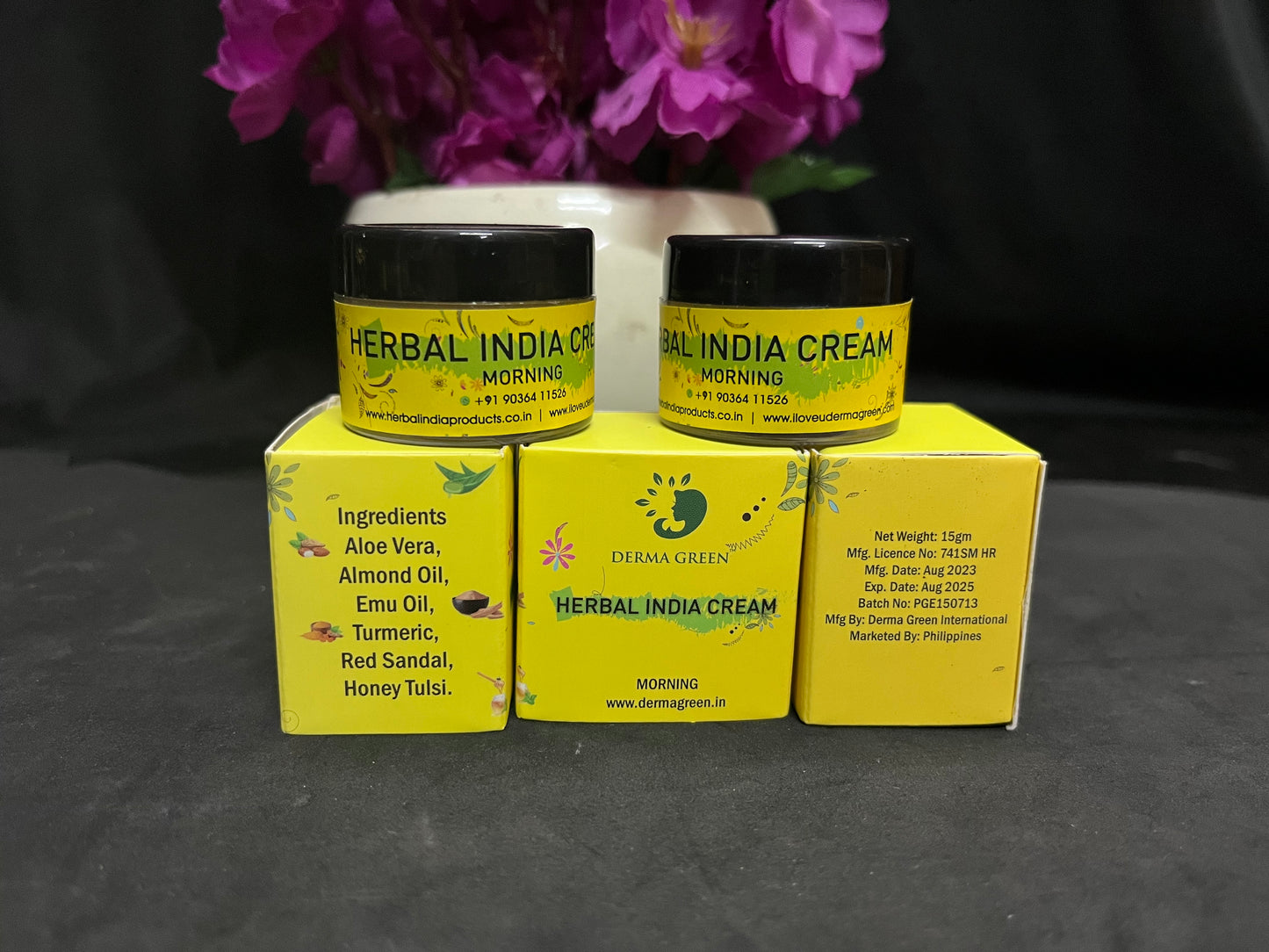 Herbal India Day and Night Cream - (Radiance pearl glow creams with super whitening effects)