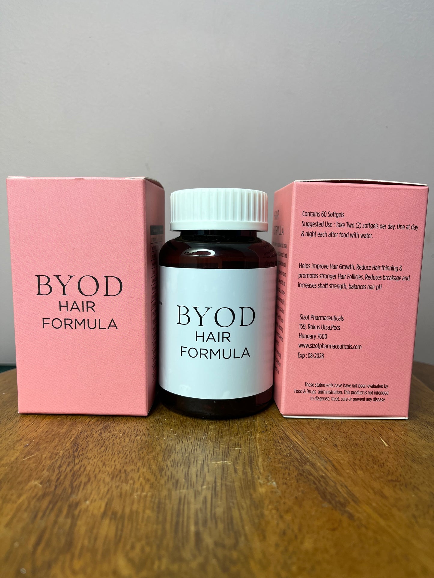 BYOD Hair Formula Capsules(60 capsules) - Makes the roots stronger and gives smooth and shiny hair