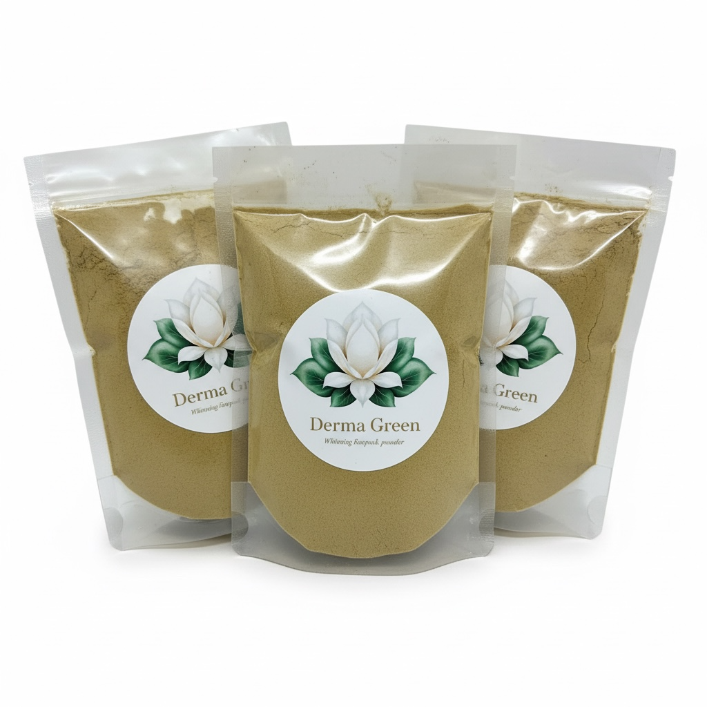 Derma Green skin whitening Face pack powder