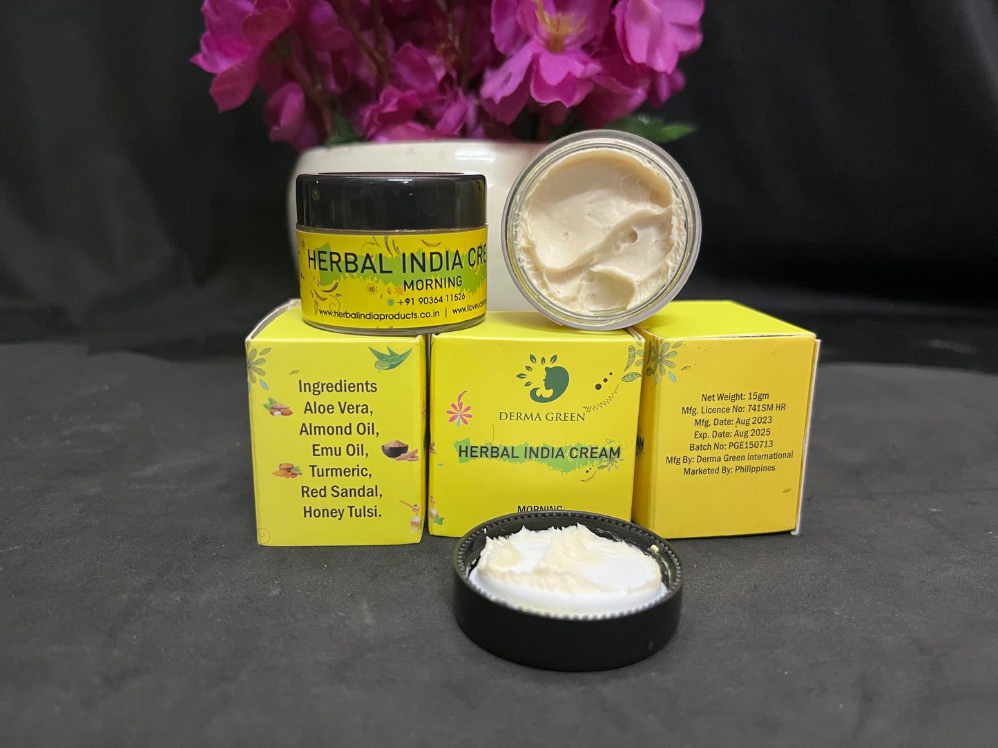 Herbal India Day and Night Cream - (Radiance pearl glow creams with super whitening effects)