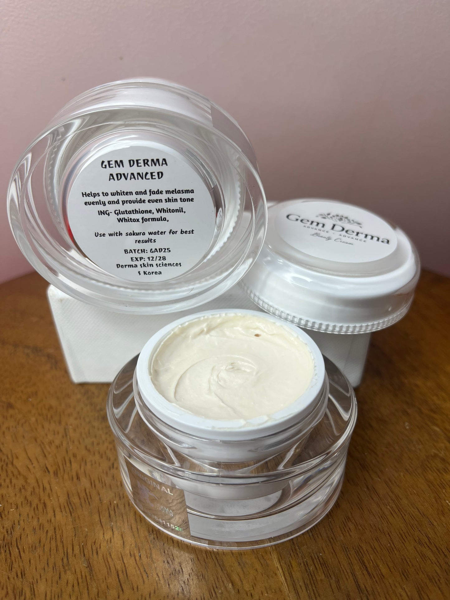 Gem Derma advanced - Best and advanced whitening cream - Improves skin texture and removes discoloration