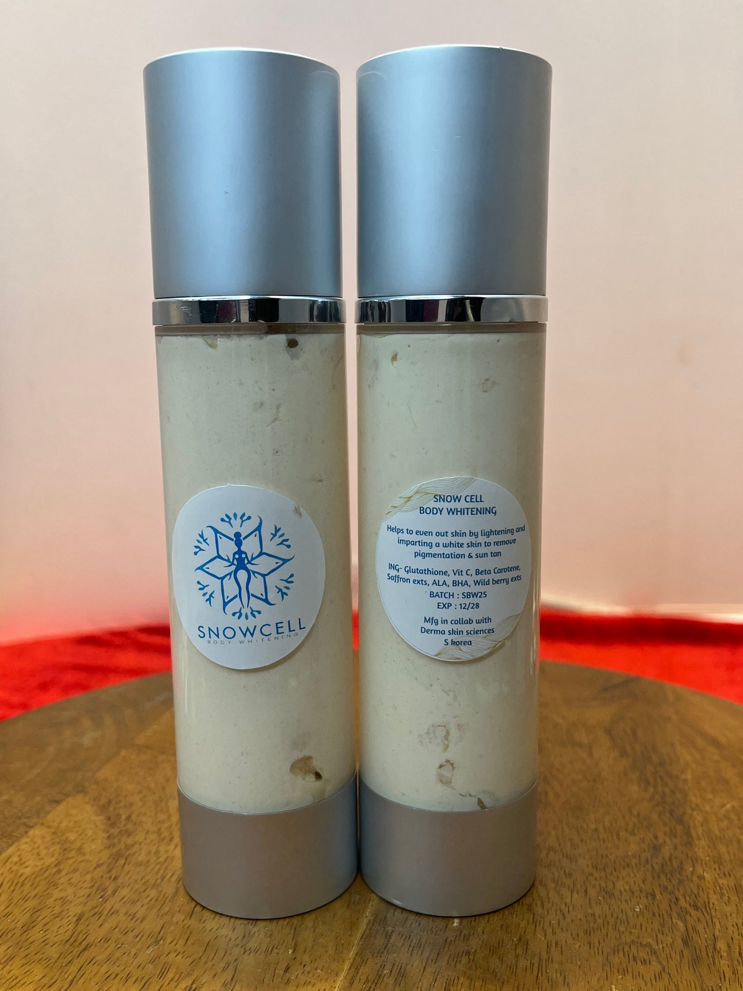 Snowcell Body whitening cream - Best solution for dark patches on hands and legs. Provides brightening and whitening effects