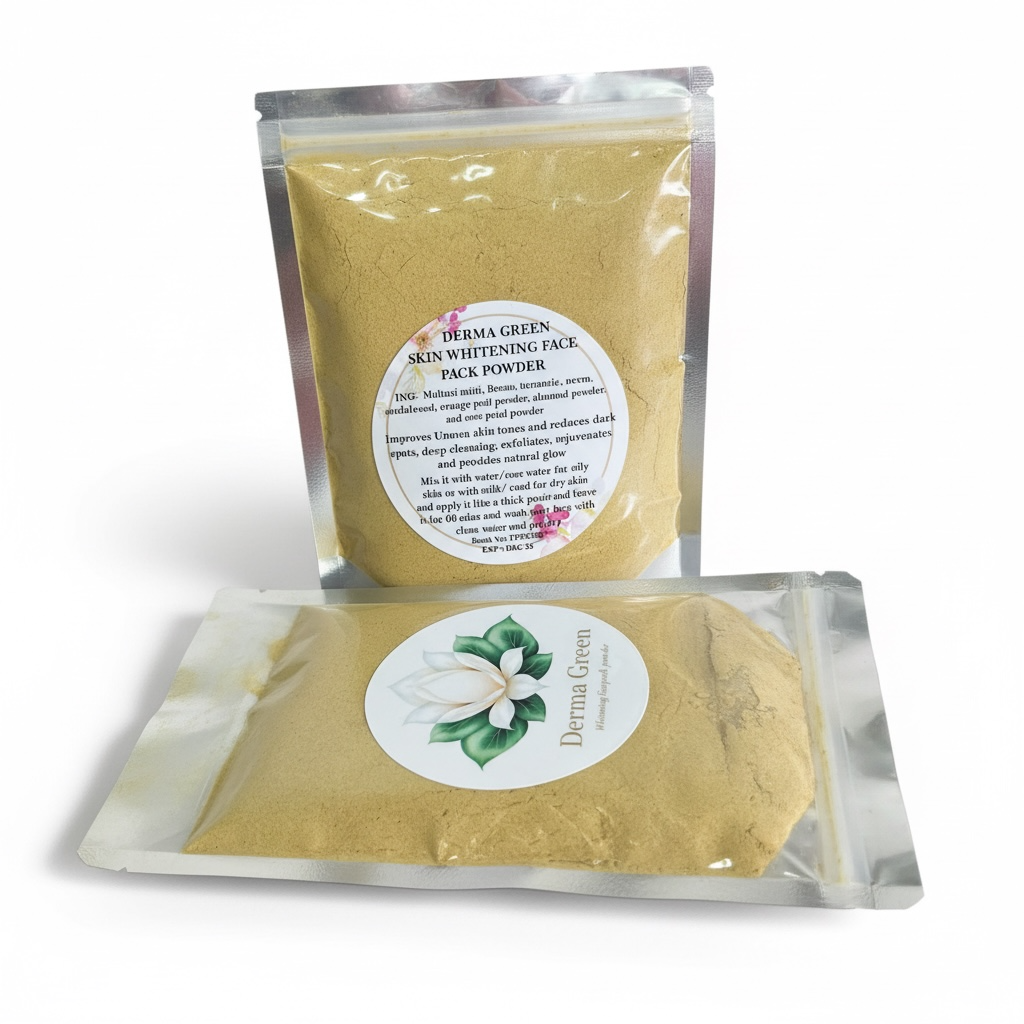 Derma Green skin whitening Face pack powder