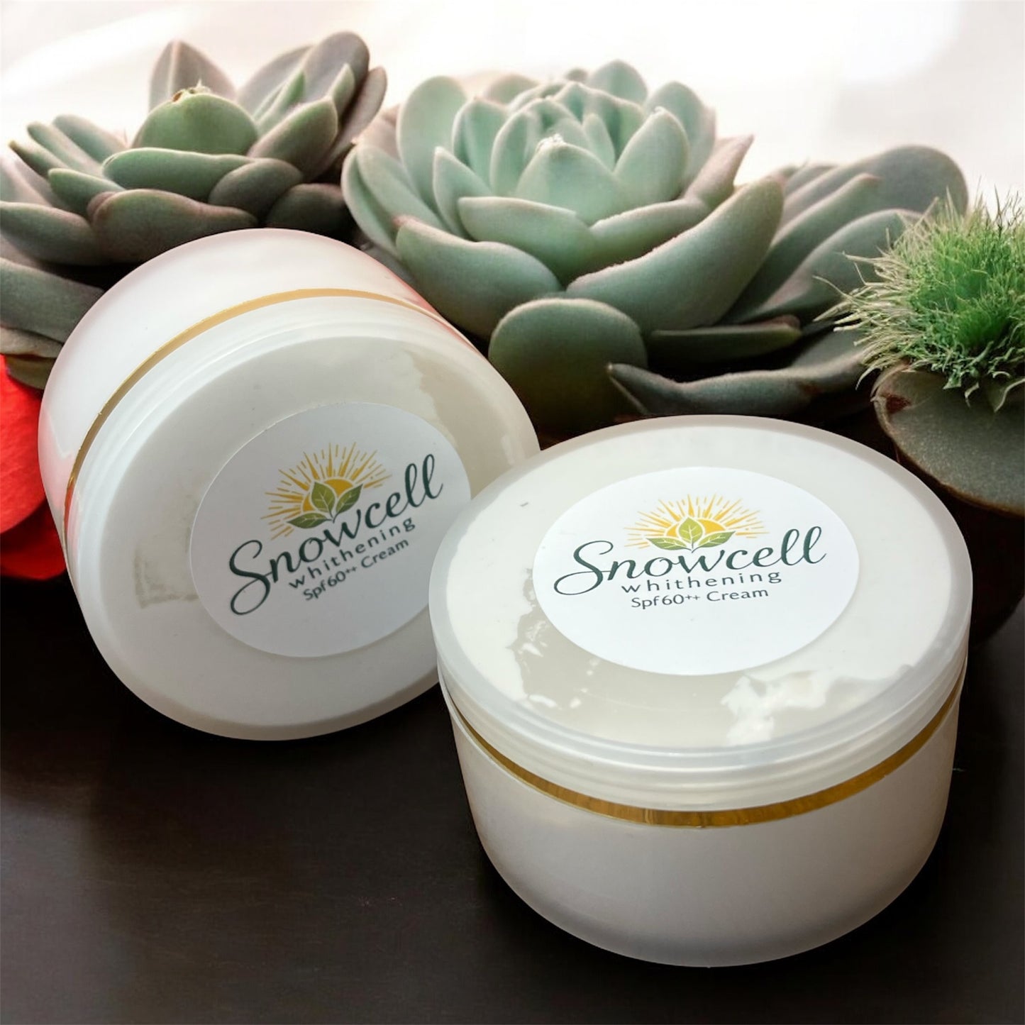 Snowcell whitening spf 60++ cream - Advanced sunscreen that protects the skin from UV rays and harmful blue light and other environmental stressors